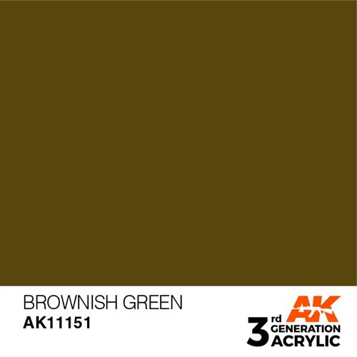 AK11151 Acrylfarbe, 17 ml, bräunlichgrün - Standard