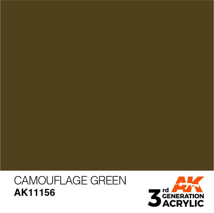 AK11156 Acrylfarbe, 17 ml, Tarngrün - Standard