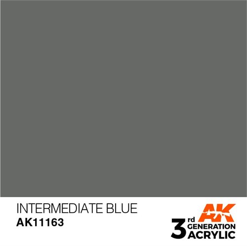 AK11163 Acrylfarbe, 17 ml, mittelblau - Standard