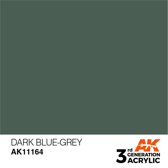 AK11164 Acrylfarbe, 17 ml, dunkelblau-grau - Standard