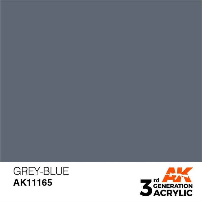 AK11165 Acrylfarbe, 17 ml, graublauer Standard