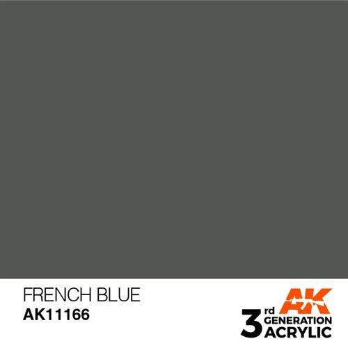 AK11166 Acrylfarbe, 17 ml, Französischblau - Standard