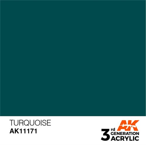 AK11171 Acrylfarbe, 17 ml, Türkis - Standard