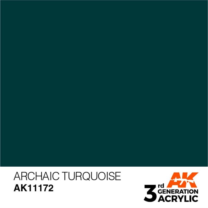 AK11172 Acrylfarbe, 17 ml, archaisches Türkis - Standard