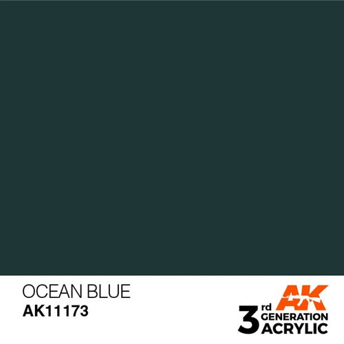 AK11173 Acrylfarbe, 17 ml, Ozeanblau - Standard