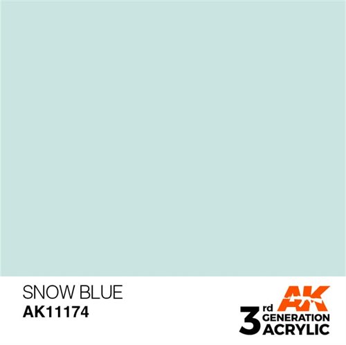 AK11174 Acrylfarbe, 17 ml, Schneeblau - Standard
