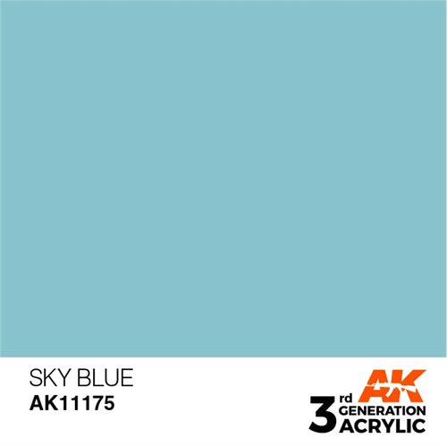 AK11175 Acrylfarbe, 17 ml, Himmelblau - Standard