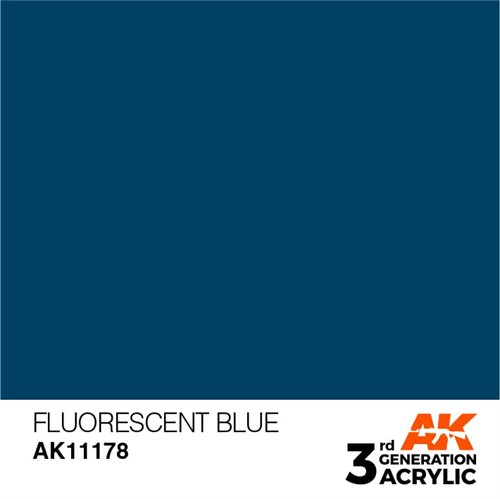 AK11178 Acrylfarbe, 17 ml fluoreszierendes Blau – Standard