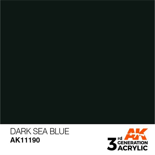 AK11190 Acrylfarbe, 17 ml, dunkles Meerblau - Standard