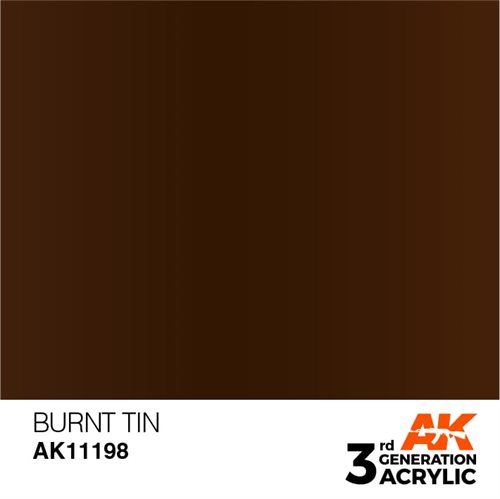 AK11198 Acrylfarbe, 17 ml, gebrannte Dose – Metallic