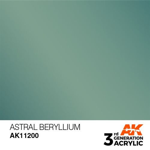 AK11200 Acrylfarbe, 17 ml, Astral Beryllium – Metallic