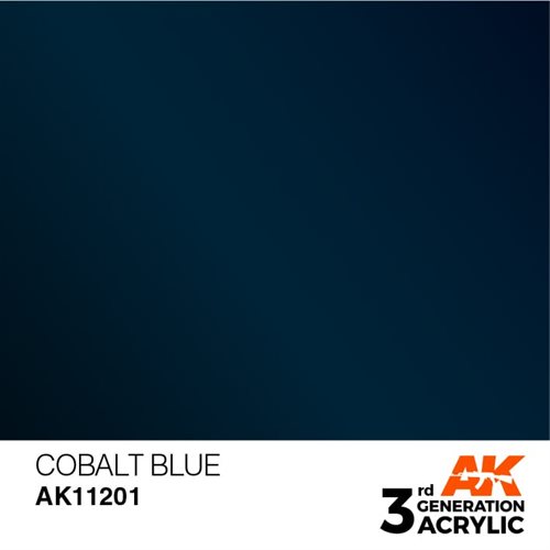 AK11201 Acrylfarbe, 17 ml, Kobaltblau - Metallic