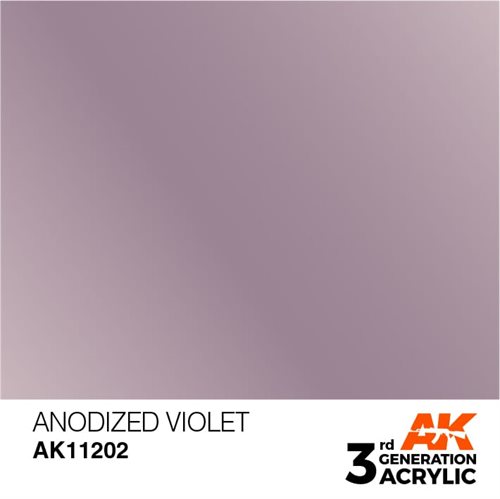 AK11202 Acrylfarbe, 17 ml, eloxiertes Violett - Metallic