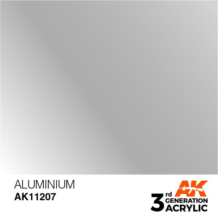 AK11207 Acrylfarbe, 17 ml, Aluminium – Metallic