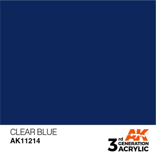 AK11214 Acrylfarbe, 17 ml, klares Blau – Standard