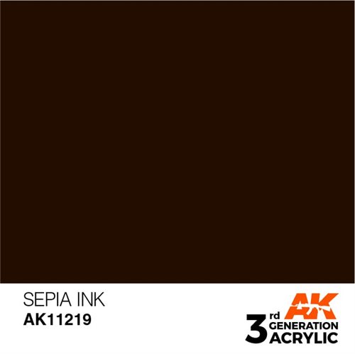 AK11219 Acrylfarbe, 17 ml, Sepia - Tinte