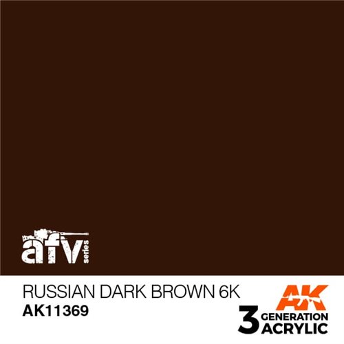 AK11369 RUSSISCH DUNKELBRAUN 6K – AFV, 17 ml