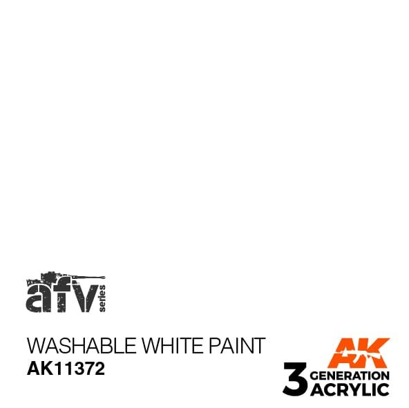 AK11372 WASCHBARE WEISSE FARBE – AFV, 17 ml