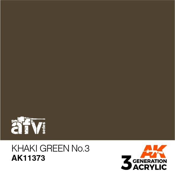 AK11373  KHAKI GRÜN NO.3– AFV, 17 ml