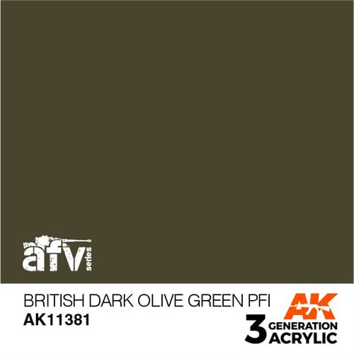 AK11381 BRITISCHES DUNKLES OLIVENGRÜN PFI – AFV, 17 ml