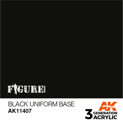 AK11407  SCHWARZE UNIFORMBASIS – FIGUREN, 17ml