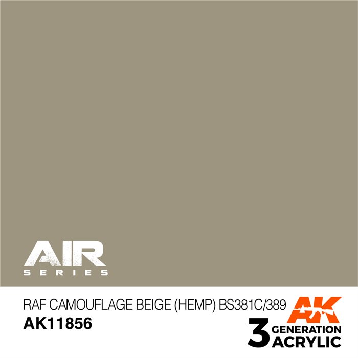 AK 11856 RAF CAMOUFLAGE BEIGE (HANF) BS381C/389 - AIR, 17 ml