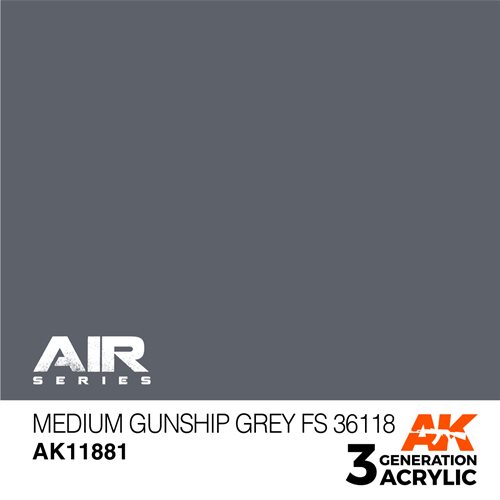 AK 11881 MITTLERES GUNSHIP-GRAU FS 36118 - AIR, 17 ml