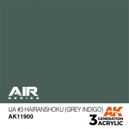 AK 11900 IJA #3 HAIRANSHOKU (GRAUES INDIGO) - AIR, 17 ml