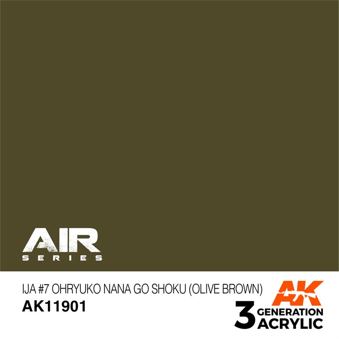 AK 11901 IJA #7 OHRYUKO NANA GO SHOKU (OLIVBRAUN)- AIR, 17 ml