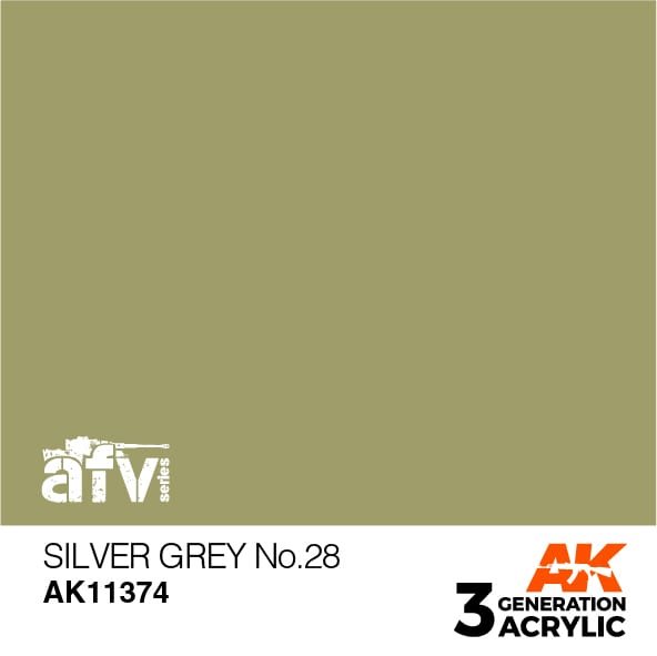 AK11374 SILBER-GRAU NO.28– AFV, 17 ml