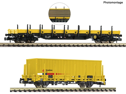 Fleischmann 880908 2-tlg. Set: Rungenwagen, Strukton Rail, kommende neuigkeiten 2024