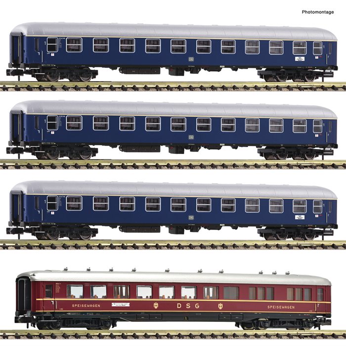 Fleischmann 881910 4-tlg. Set: Fernzug „Hans Sachs‟, DB, ep IV, SPOR N