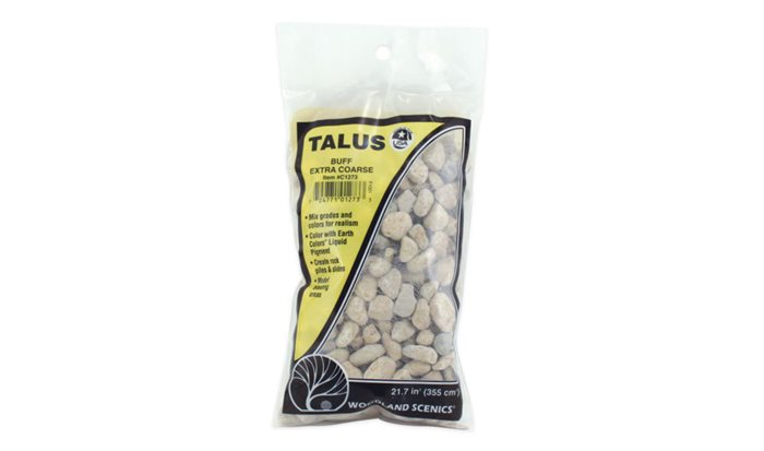 Woodland Scenics 1273 Extra Coarse Buff Talus, extra große Steine ​​340 gr