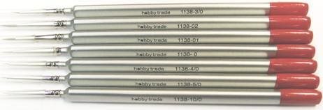 Hobbytrade 1138-0 Pinsel mit dreieckigem Griff, Borste, Größe 0