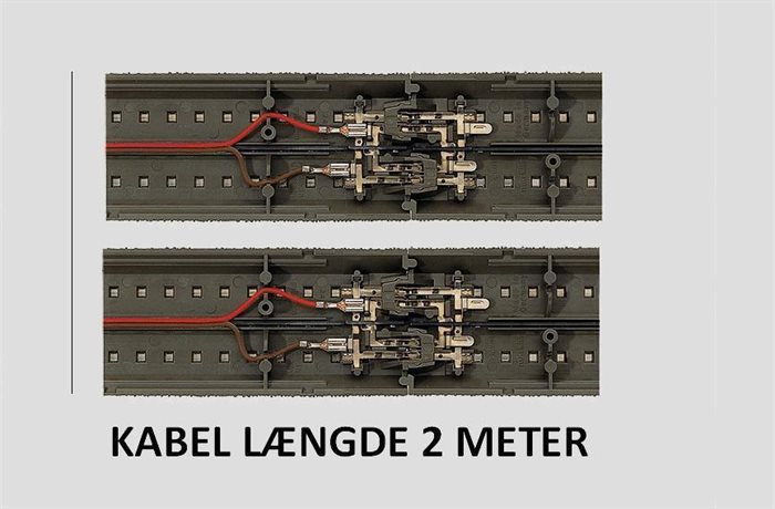 Märklin 74042 Verbindungsset zwischen 2 C-Gleisstücken, 2 Meter Länge