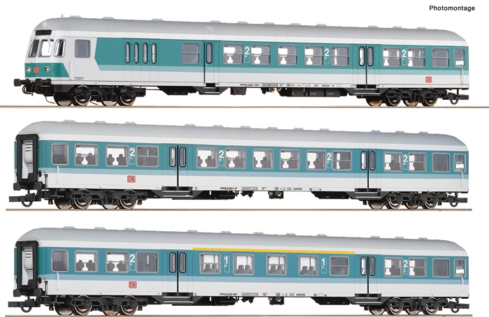 Roco 6200034 3-teiliges Set 1: Nahverkehrswagen der DB AG, Ep. V-VI, DC, H0 KOMMT NEU 2024