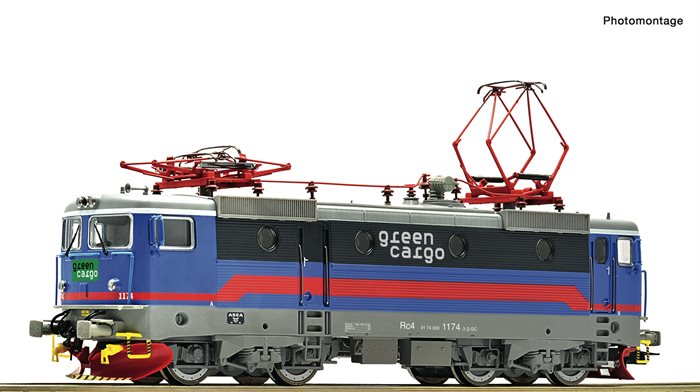 Roco 70458 Elektrolokomotive Rc4 1174, Green Cargo, Ep. VI, DC, H0