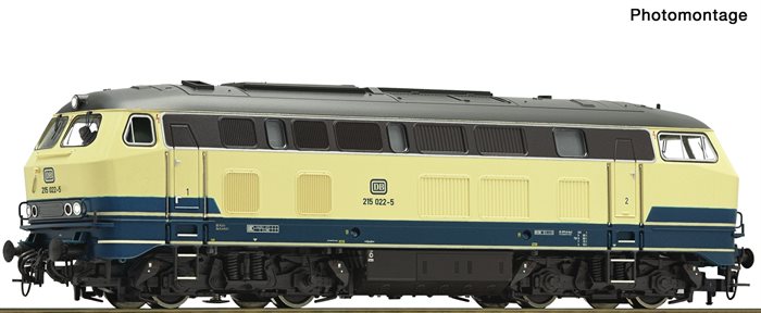 Roco 70761 Diesellokomotive BR 215, DB, ep IV, DC,  H0 kommende neuigkeiten 2023