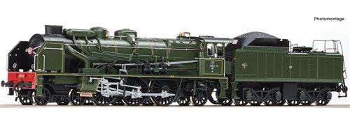 Roco 79079 Dampflokomotive Baureihe 231 E der SNCF, mit Digital-Decoder und Sound, Wechselstrom, Ep. IV