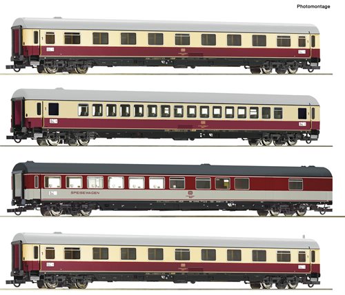 Roco 74012 4-tlg. Set: TEE 20 „Saphir“, DB, ep IV , H0 kommende neuigkeiten 2023