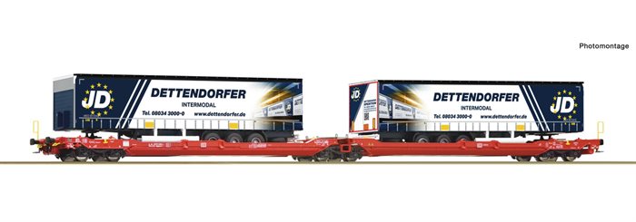 Roco 77404 Doppeltaschen-Gelenkwagen T3000e, DB AG, kommende neuigkeiten 2024