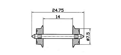 Roco 40184 AC Radsatz