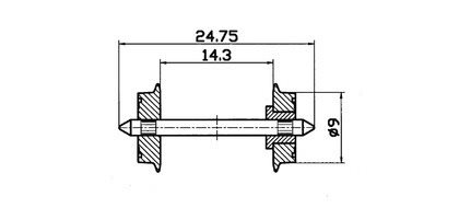 Roco 40194 DC Radsatz