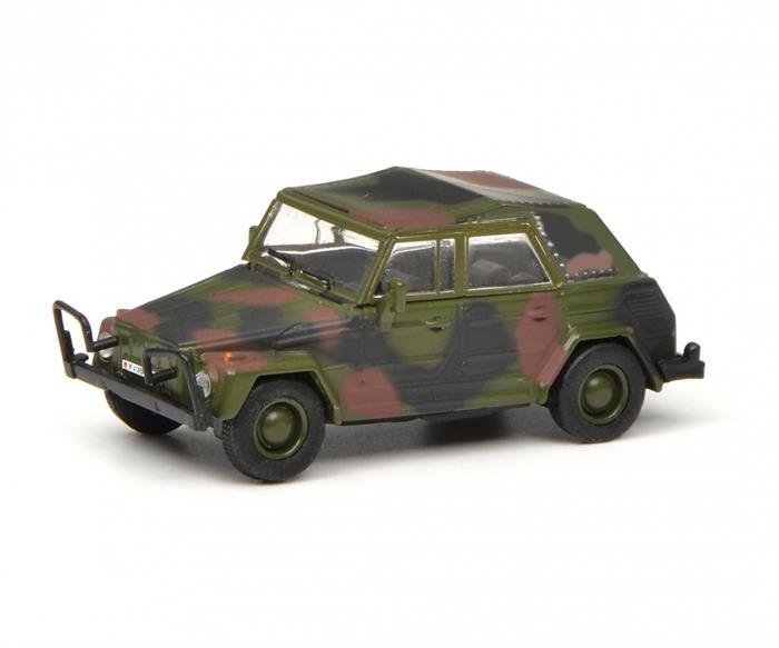 Schuco 43000 VW Typ 181 Kübelwagen "Bundeswehr", camouflaged, H0