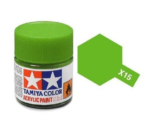 Tamiya 81515 Acrylfarbe, X-15, Hellgrün, 10 ml