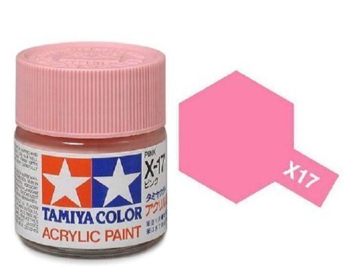 Tamiya 81517 Acrylfarbe, X-17, Pink, 10 ml