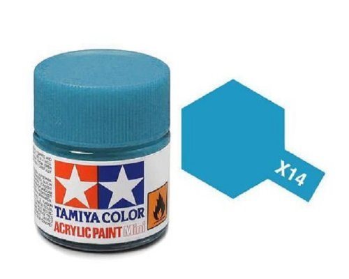 Tamiya 81514 Acrylfarbe, X-14, Himmelblau, 10 ml