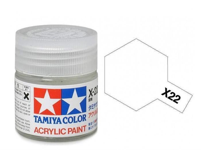 Tamiya 81522 Acrylfarbe, X-22, klar, 10 ml