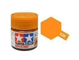 Tamiya 81526 Acrylfarbe, X-26, Klares Orange, 10 ml