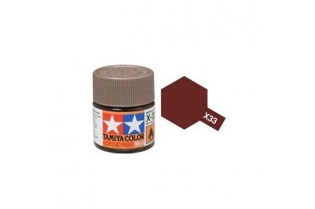 Tamiya 81533 Acrylfarbe, X-33, Bronze, 10 ml